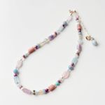 Fashion, accesorii si bijuterii - Femei - Bijuterii femei - Coliere femei - Colier oțel Heliophilia, oțel inoxidabil, 37 cm, multicolor, 333ORN1183 - Infinity.ro