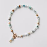 Fashion, accesorii si bijuterii - Femei - Bijuterii femei - Coliere femei - Colier oțel Heliophilia, oțel inoxidabil, 36 cm, multicolor, 333ORN1160 - Infinity.ro