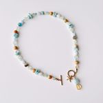 Fashion, accesorii si bijuterii - Femei - Bijuterii femei - Coliere femei - Colier oțel Heliophilia, oțel inoxidabil, 36 cm, multicolor, 333ORN1160 - Infinity.ro
