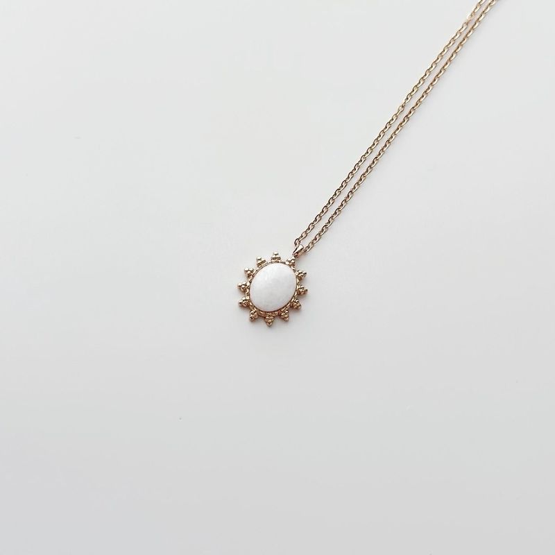 Fashion, accesorii si bijuterii - Femei - Bijuterii femei - Coliere femei - Colier oțel Heliophilia, oțel inoxidabil, 45 cm, auriu/alb, 426OPL1287 - Infinity.ro
