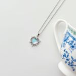 Fashion, accesorii si bijuterii - Femei - Bijuterii femei - Coliere femei - Colier oțel Heliophilia, oțel inoxidabil, 45 cm, deschis albastru/argintiu, 426OPL1286 - Infinity.ro