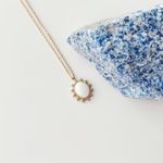 Fashion, accesorii si bijuterii - Femei - Bijuterii femei - Coliere femei - Colier oțel Heliophilia, oțel inoxidabil, 45 cm, auriu/alb, 426OPL1287 - Infinity.ro