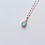 Fashion, accesorii si bijuterii - Femei - Bijuterii femei - Coliere femei - Colier oțel Heliophilia, oțel inoxidabil, 45 cm, auriu/aqua, 426OPL1261 - Infinity.ro