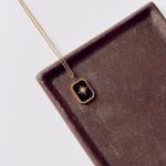 Fashion, accesorii si bijuterii - Femei - Bijuterii femei - Coliere femei - Colier oțel Heliophilia, oțel inoxidabil, 45 cm, auriu/negru, 426OPL1248 - Infinity.ro