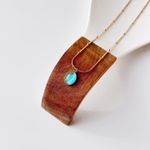 Fashion, accesorii si bijuterii - Femei - Bijuterii femei - Coliere femei - Colier oțel Heliophilia, oțel inoxidabil, 45 cm, turcoaz/auriu, 426OPL1242 - Infinity.ro