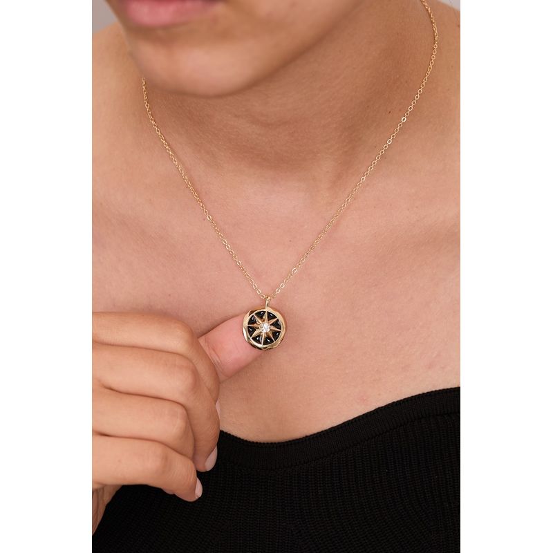 Fashion, accesorii si bijuterii - Femei - Bijuterii femei - Coliere femei - Colier metal Heliophilia, metal, auriu, 410ELK1747 - Infinity.ro