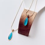 Fashion, accesorii si bijuterii - Femei - Bijuterii femei - Coliere femei - Colier oțel Heliophilia, oțel inoxidabil, 45 cm, auriu/turcoaz, 426OPL1239 - Infinity.ro