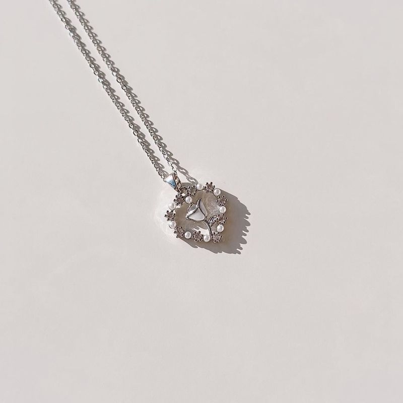 Fashion, accesorii si bijuterii - Femei - Bijuterii femei - Coliere femei - Colier oțel Heliophilia, oțel inoxidabil, 45 cm, argintiu, 426OPL1235 - Infinity.ro