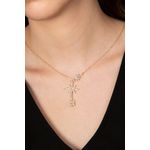 Fashion, accesorii si bijuterii - Femei - Bijuterii femei - Coliere femei - Colier metal Heliophilia, metal, auriu/alb, 410ELK1709 - Infinity.ro