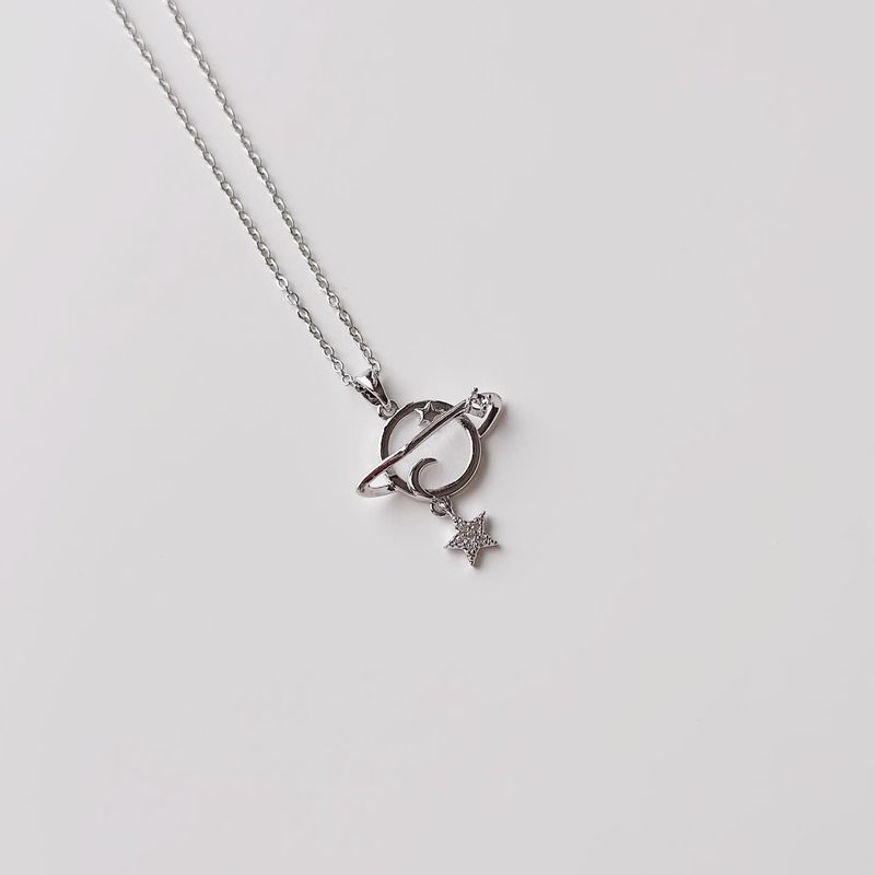 Fashion, accesorii si bijuterii - Femei - Bijuterii femei - Coliere femei - Colier oțel Heliophilia, oțel inoxidabil, 45 cm, argintiu, 426OPL1201 - Infinity.ro