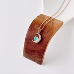 Fashion, accesorii si bijuterii - Femei - Bijuterii femei - Coliere femei - Colier oțel Heliophilia, oțel inoxidabil, 45 cm, auriu/aqua, 426OPL1213 - Infinity.ro