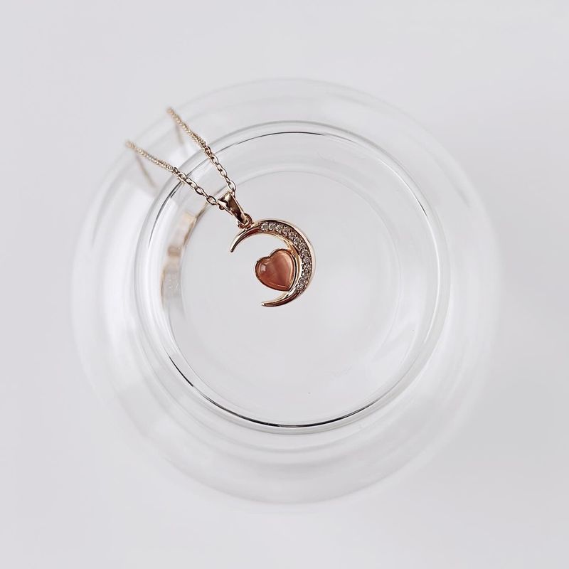 Fashion, accesorii si bijuterii - Femei - Bijuterii femei - Coliere femei - Colier oțel Heliophilia, oțel inoxidabil, 45 cm, auriu/roz, 426OPL1212 - Infinity.ro