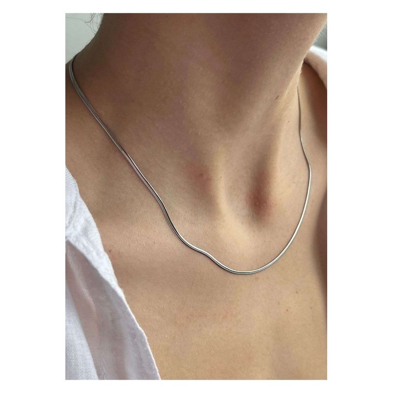 Fashion, accesorii si bijuterii - Femei - Bijuterii femei - Coliere femei - Colier oțel Heliophilia, oțel, argintiu, 600KNS1202 - Infinity.ro
