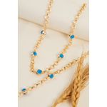 Fashion, accesorii si bijuterii - Femei - Bijuterii femei - Coliere femei - Set colier/brățară metal Heliophilia, metal, auriu, 410ELK1768 - Infinity.ro