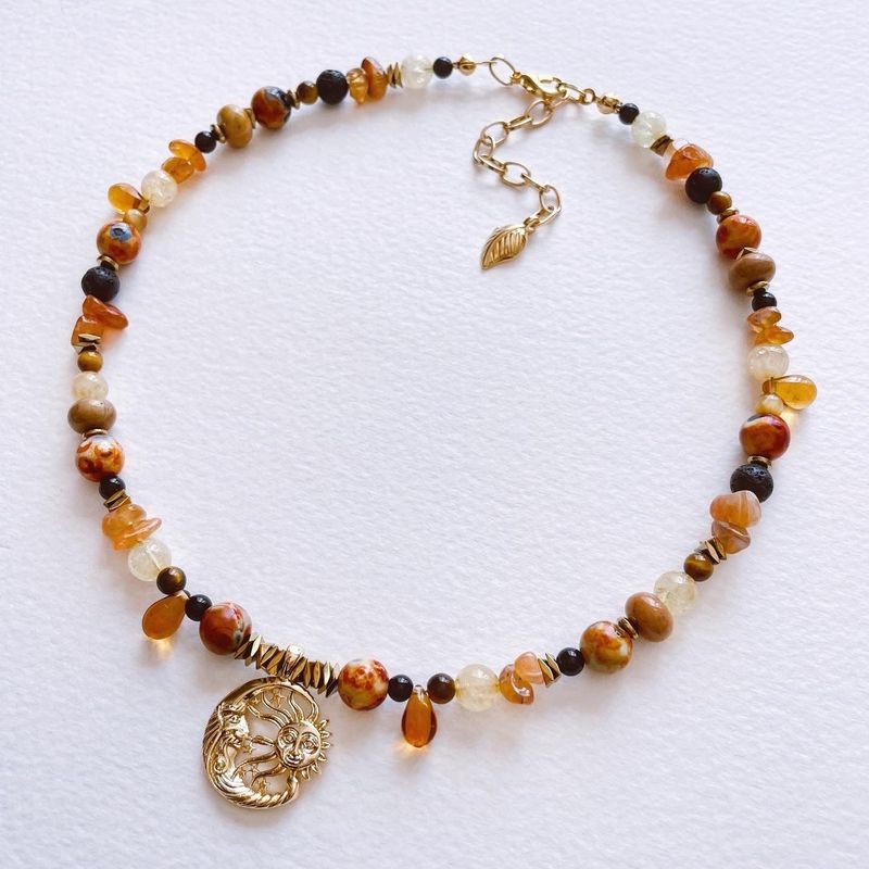 Fashion, accesorii si bijuterii - Femei - Bijuterii femei - Coliere femei - Colier Heliophilia, oțel inoxidabil, 36 cm, multicolor, 333ORN1135 - Infinity.ro