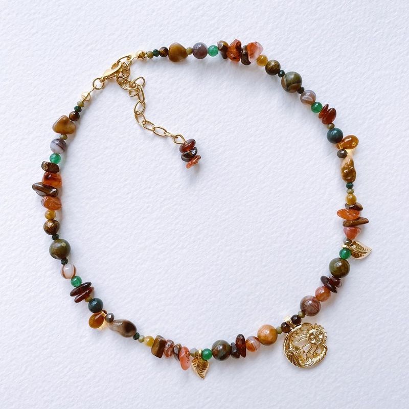Fashion, accesorii si bijuterii - Femei - Bijuterii femei - Coliere femei - Colier Heliophilia, oțel inoxidabil, 36 cm, multicolor, 333ORN1126 - Infinity.ro