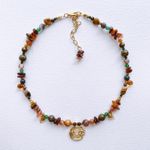 Fashion, accesorii si bijuterii - Femei - Bijuterii femei - Coliere femei - Colier Heliophilia, oțel inoxidabil, 36 cm, multicolor, 333ORN1126 - Infinity.ro