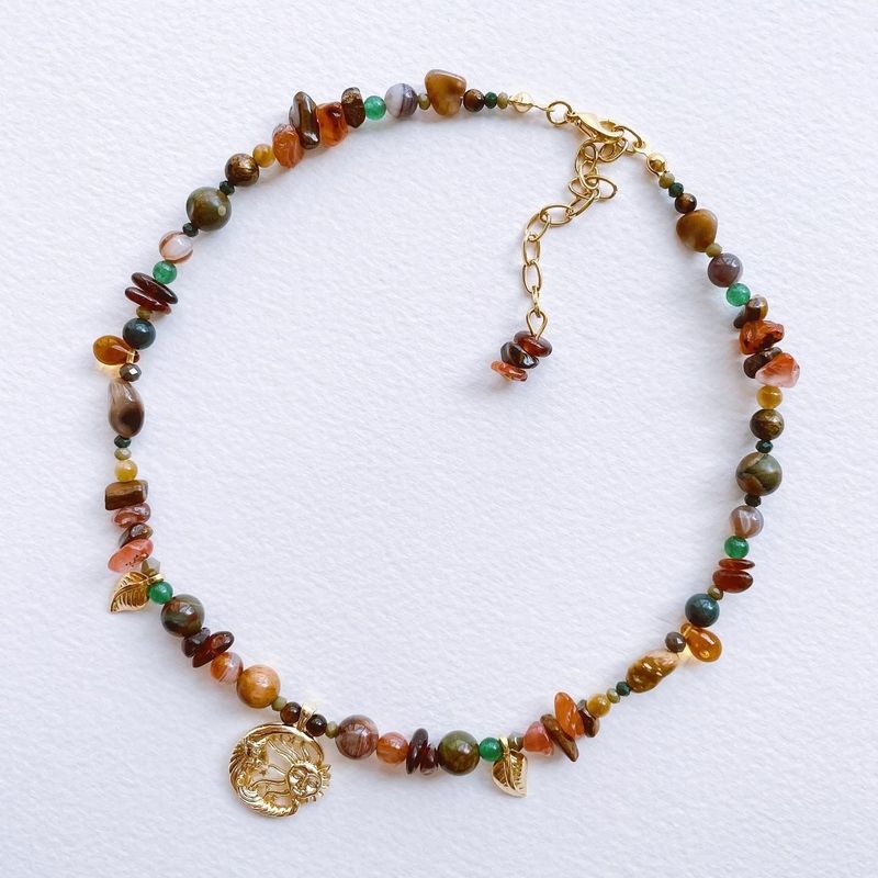Fashion, accesorii si bijuterii - Femei - Bijuterii femei - Coliere femei - Colier Heliophilia, oțel inoxidabil, 36 cm, multicolor, 333ORN1126 - Infinity.ro