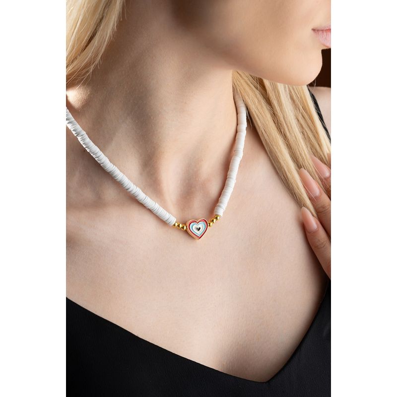 Fashion, accesorii si bijuterii - Femei - Bijuterii femei - Coliere femei - Colier Heliophilia, metal, multicolor, 906BRN1112 - Infinity.ro