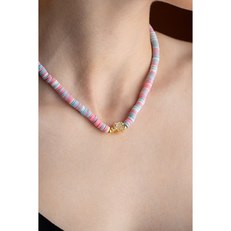 Fashion, accesorii si bijuterii - Femei - Bijuterii femei - Coliere femei - Colier Heliophilia, metal, multicolor, 906BRN1116 - Infinity.ro