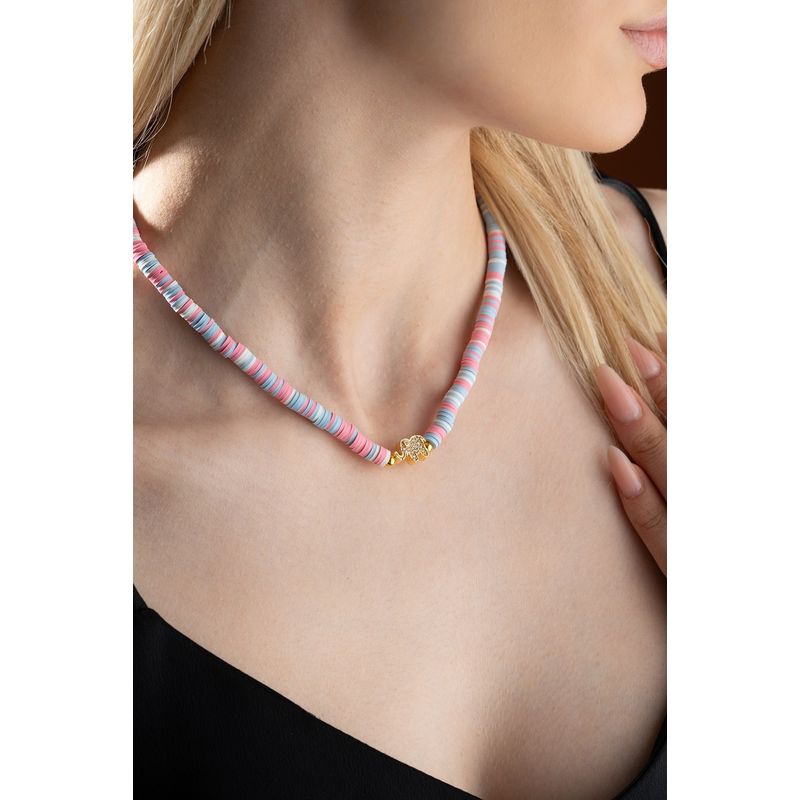 Fashion, accesorii si bijuterii - Femei - Bijuterii femei - Coliere femei - Colier Heliophilia, metal, multicolor, 906BRN1116 - Infinity.ro