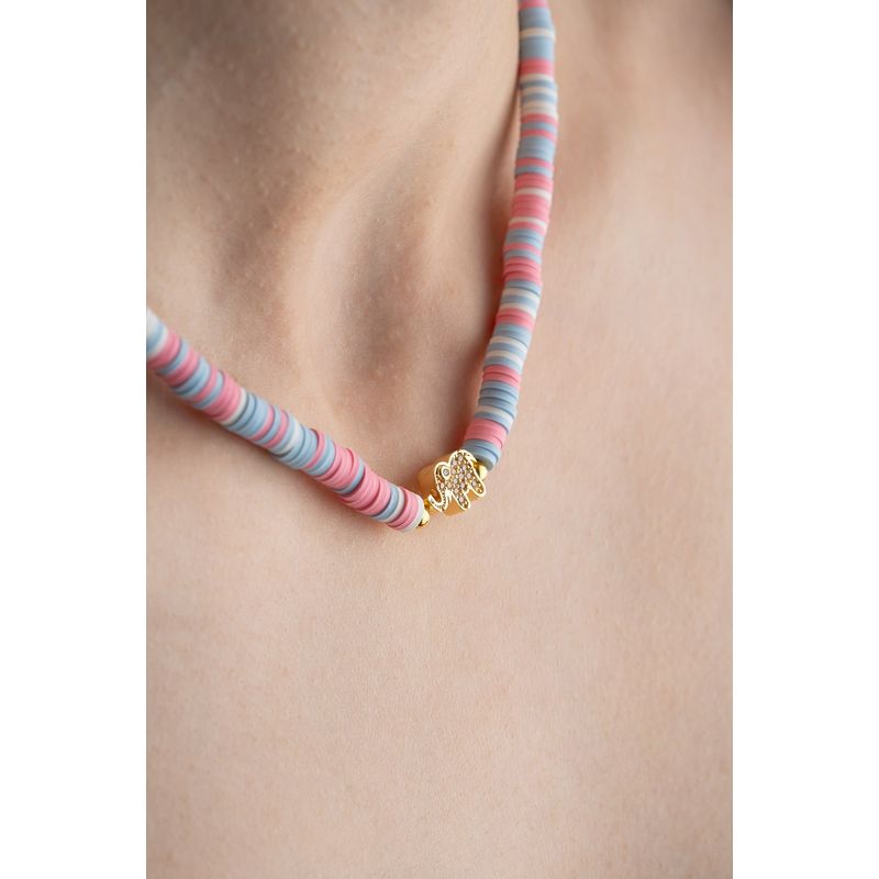 Fashion, accesorii si bijuterii - Femei - Bijuterii femei - Coliere femei - Colier Heliophilia, metal, multicolor, 906BRN1116 - Infinity.ro