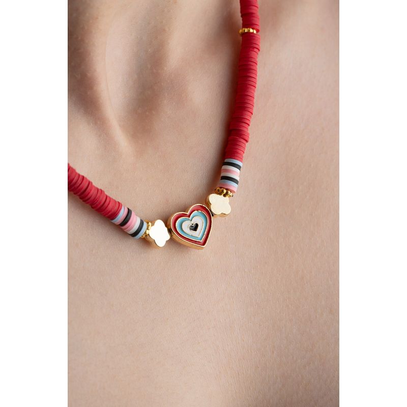 Fashion, accesorii si bijuterii - Femei - Bijuterii femei - Coliere femei - Colier Heliophilia, metal, multicolor, 906BRN1113 - Infinity.ro