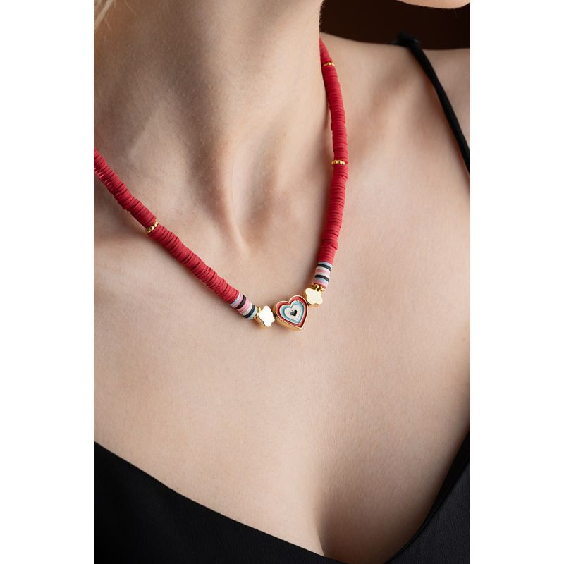 Fashion, accesorii si bijuterii - Femei - Bijuterii femei - Coliere femei - Colier Heliophilia, metal, multicolor, 906BRN1113 - Infinity.ro