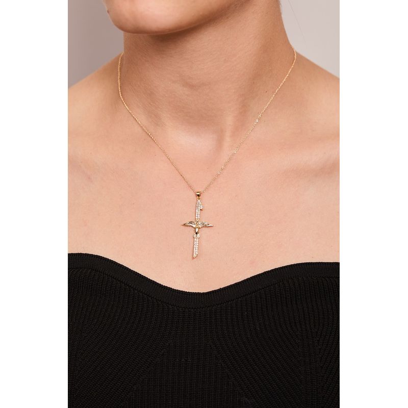Fashion, accesorii si bijuterii - Femei - Bijuterii femei - Coliere femei - Colier metal Heliophilia, metal, auriu, 410ELK1745 - Infinity.ro