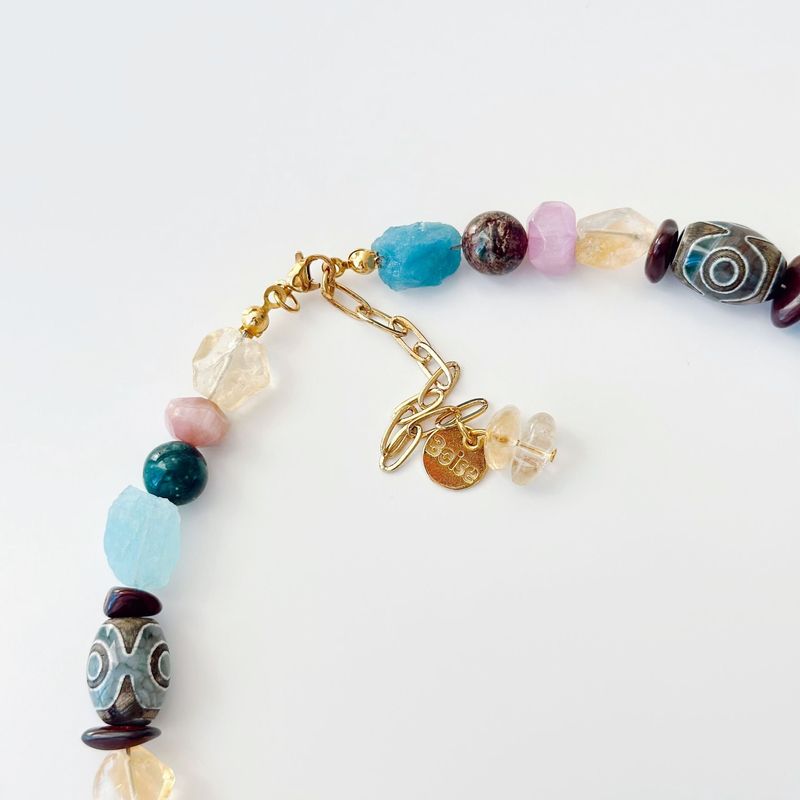 Fashion, accesorii si bijuterii - Femei - Bijuterii femei - Coliere femei - Colier oțel Heliophilia, oțel inoxidabil, 38 cm, multicolor, 333ORN1211 - Infinity.ro