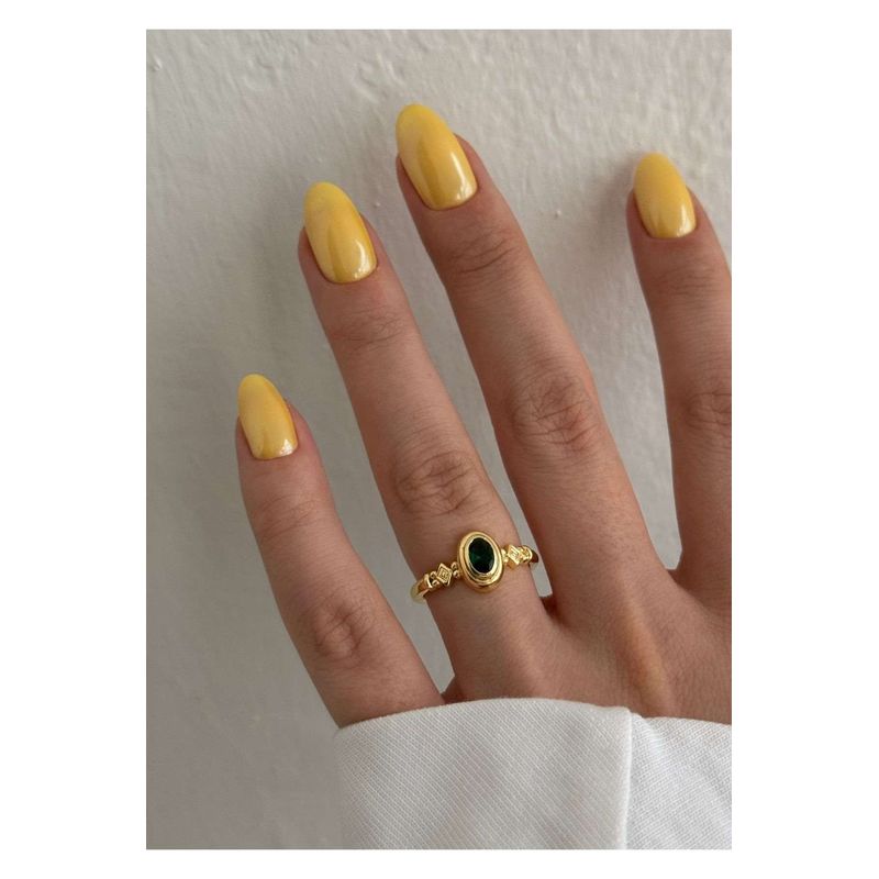 Fashion, accesorii si bijuterii - Femei - Bijuterii femei - Inele femei - Inel Heliophilia, alamă, auriu, 600KNS2146 - Infinity.ro