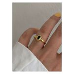 Fashion, accesorii si bijuterii - Femei - Bijuterii femei - Inele femei - Inel Heliophilia, alamă, auriu, 600KNS2146 - Infinity.ro