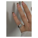 Fashion, accesorii si bijuterii - Femei - Bijuterii femei - Inele femei - Inel Heliophilia, alamă, argintiu, 600KNS1190 - Infinity.ro