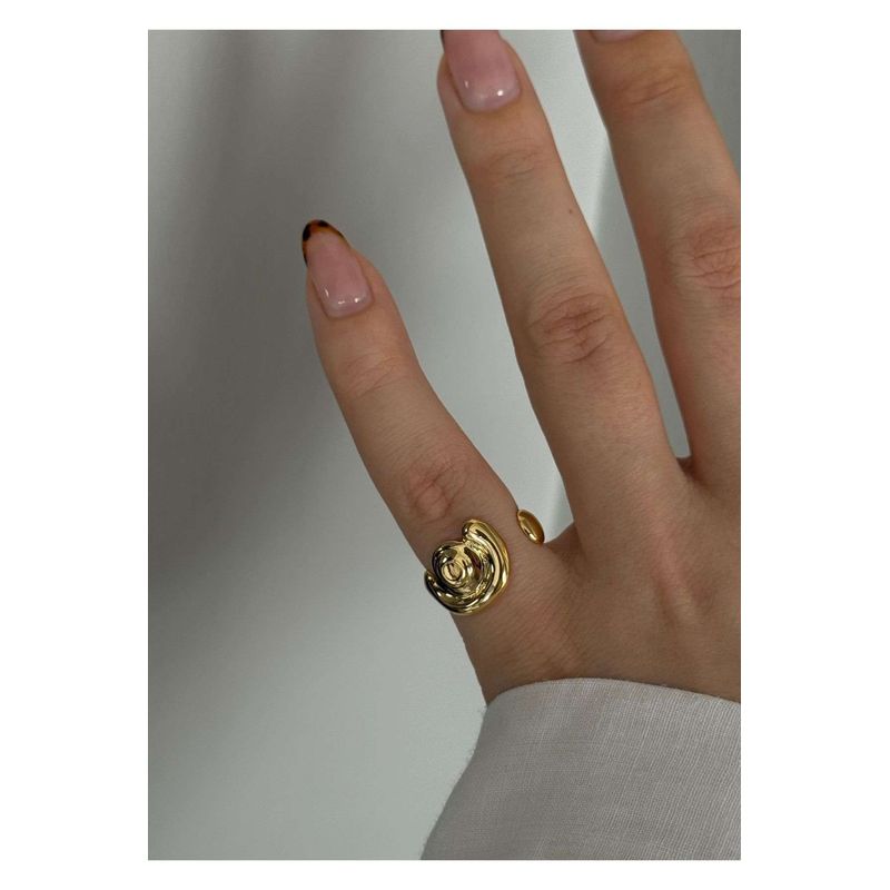 Fashion, accesorii si bijuterii - Femei - Bijuterii femei - Inele femei - Inel Heliophilia, alamă, auriu, 600KNS1189 - Infinity.ro