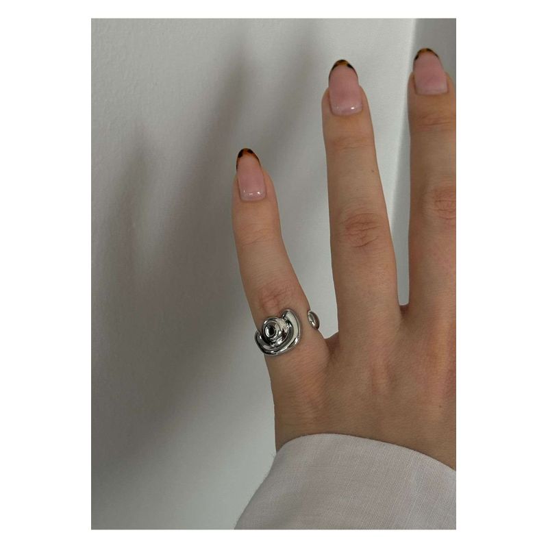 Fashion, accesorii si bijuterii - Femei - Bijuterii femei - Inele femei - Inel Heliophilia, alamă, argintiu, 600KNS1190 - Infinity.ro