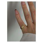 Fashion, accesorii si bijuterii - Femei - Bijuterii femei - Inele femei - Inel Heliophilia, alamă, auriu, 600KNS1189 - Infinity.ro