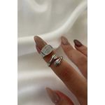 Fashion, accesorii si bijuterii - Femei - Bijuterii femei - Inele femei - Inel Heliophilia, alamă, argintiu, 511AUR1626 - Infinity.ro