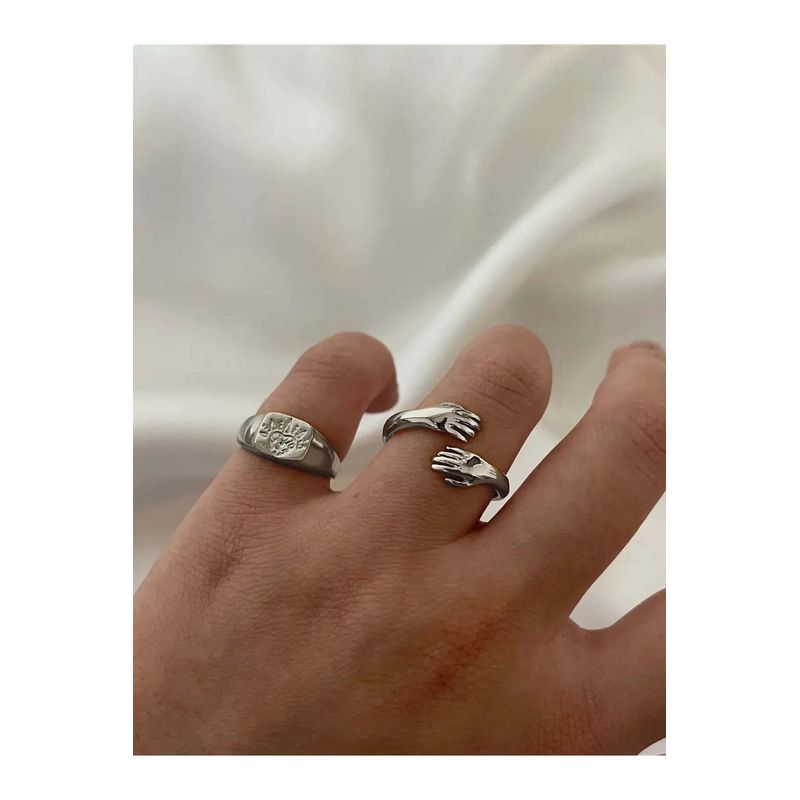 Fashion, accesorii si bijuterii - Femei - Bijuterii femei - Inele femei - Inel Heliophilia, alamă, argintiu, 511AUR1626 - Infinity.ro