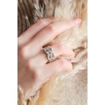 Fashion, accesorii si bijuterii - Femei - Bijuterii femei - Inele femei - Inel Heliophilia, alamă, argintiu, 511AUR1371 - Infinity.ro