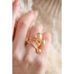 Fashion, accesorii si bijuterii - Femei - Bijuterii femei - Inele femei - Inel Heliophilia, alamă, auriu, 511AUR1382 - Infinity.ro