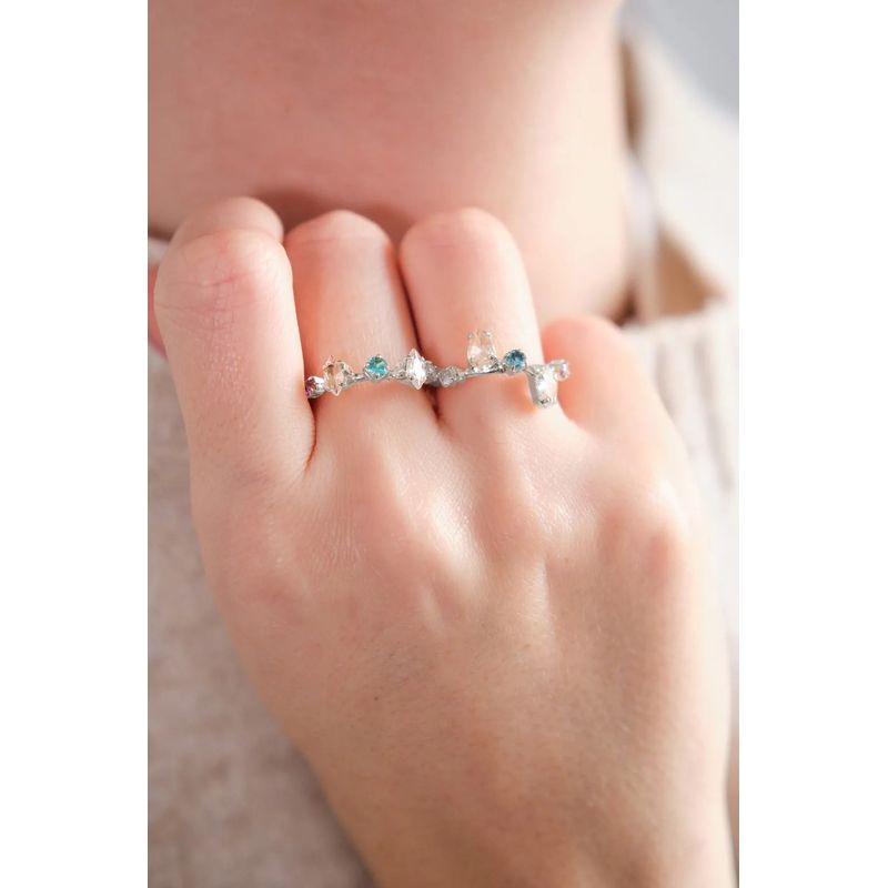 Fashion, accesorii si bijuterii - Femei - Bijuterii femei - Inele femei - Inel Heliophilia, alamă, argintiu, 511AUR1516 - Infinity.ro