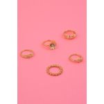 Fashion, accesorii si bijuterii - Femei - Bijuterii femei - Inele femei - Inel Heliophilia, alamă, 10 cm, auriu, 511AUR1186 - Infinity.ro