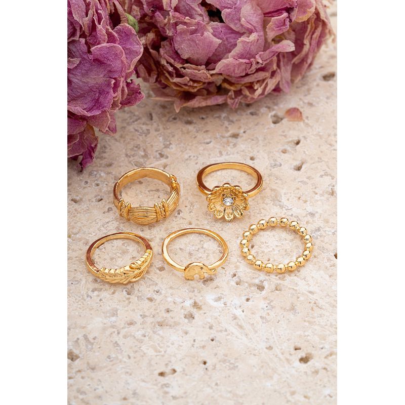Fashion, accesorii si bijuterii - Femei - Bijuterii femei - Inele femei - Inel Heliophilia, alamă, 10 cm, auriu, 511AUR1186 - Infinity.ro