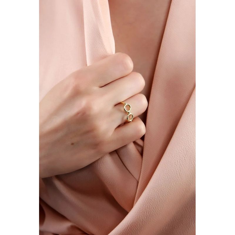 Fashion, accesorii si bijuterii - Femei - Bijuterii femei - Inele femei - Inel Heliophilia, alamă, auriu, 511AUR1336 - Infinity.ro