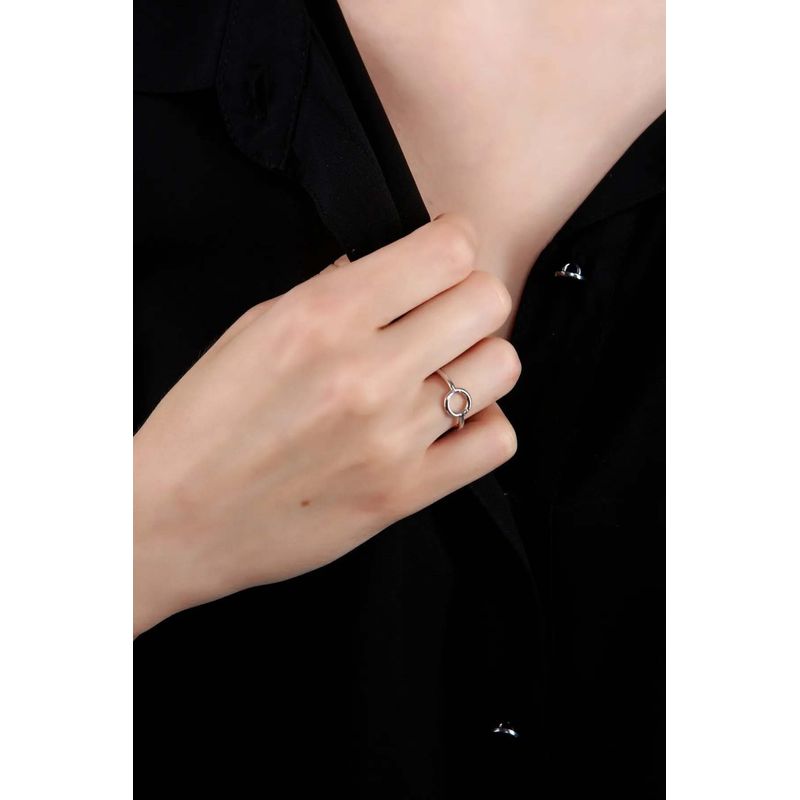 Fashion, accesorii si bijuterii - Femei - Bijuterii femei - Inele femei - Inel Heliophilia, alamă, argintiu, 511AUR1648 - Infinity.ro