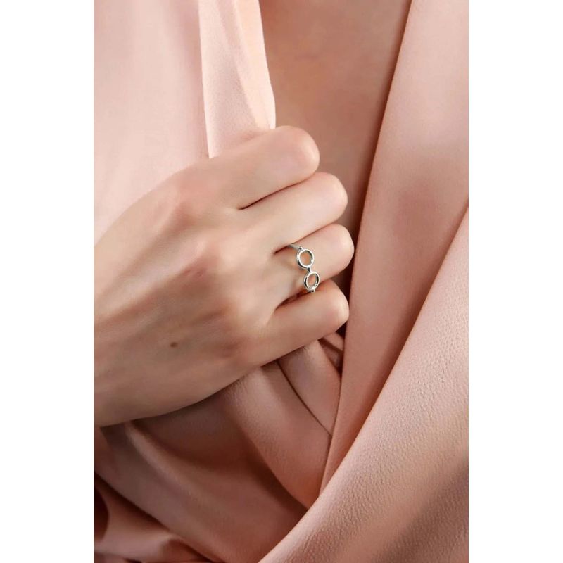 Fashion, accesorii si bijuterii - Femei - Bijuterii femei - Inele femei - Inel Heliophilia, alamă, argintiu, 511AUR1627 - Infinity.ro