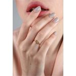 Fashion, accesorii si bijuterii - Femei - Bijuterii femei - Inele femei - Inel Heliophilia, alamă, auriu, 511AUR1642 - Infinity.ro