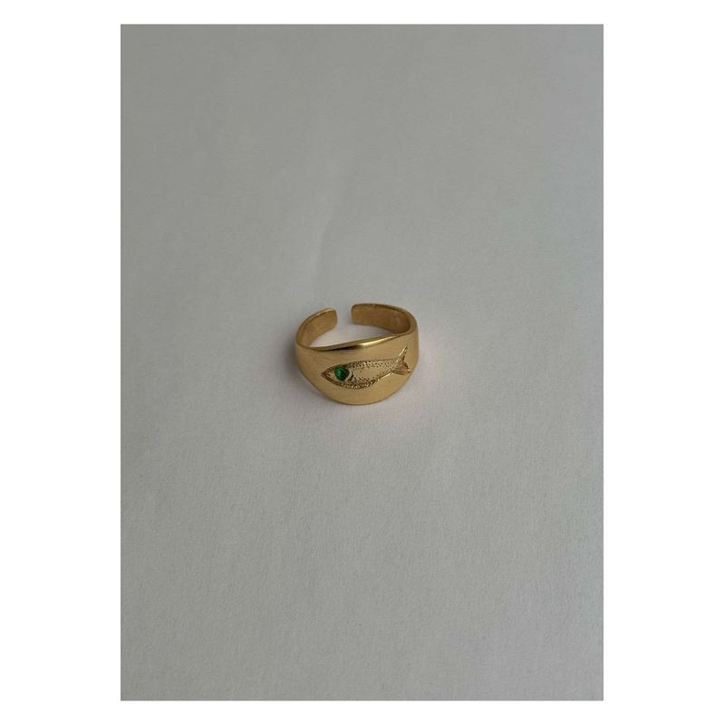 Fashion, accesorii si bijuterii - Femei - Bijuterii femei - Inele femei - Inel Heliophilia, alamă, auriu, 600KNS2147 - Infinity.ro