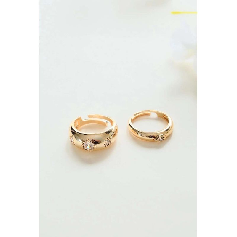 Fashion, accesorii si bijuterii - Femei - Bijuterii femei - Inele femei - Inel Heliophilia, alamă, auriu, 511AUR1677 - Infinity.ro