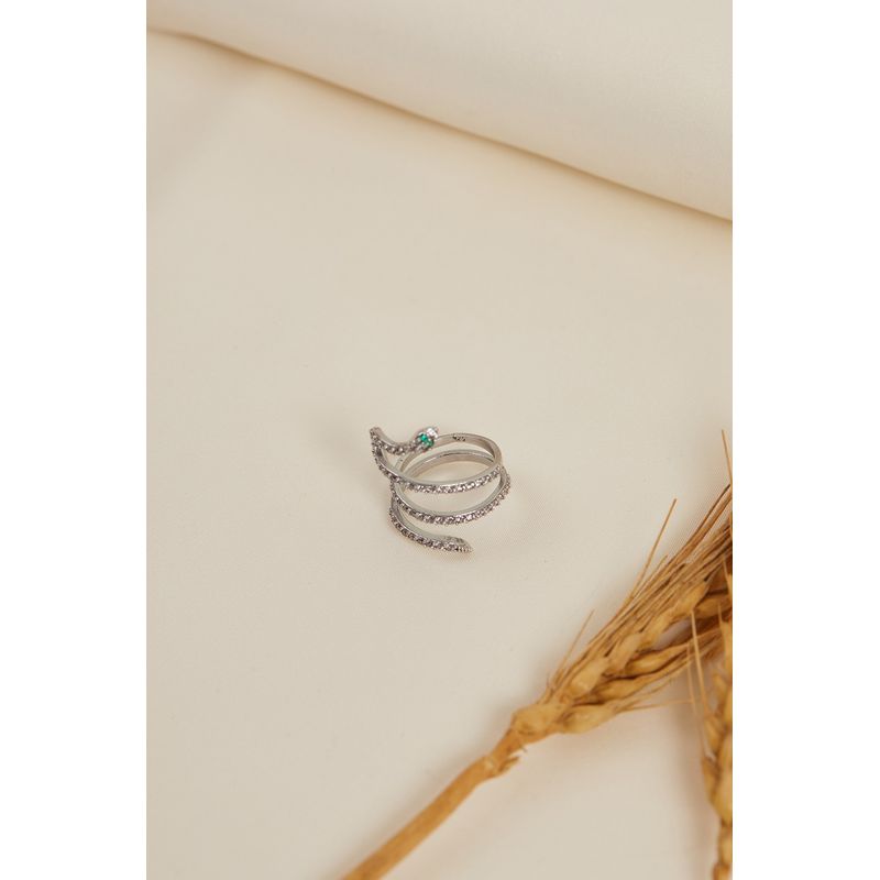 Fashion, accesorii si bijuterii - Femei - Bijuterii femei - Inele femei - Inel metal Heliophilia, metal, argintiu, 410ELK1764 - Infinity.ro